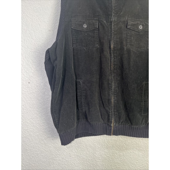 Lauren Ralph Lauren Jacket Womens 2X Black Corduroy Ribbed Knit Utility Classic - Picture 3 of 7